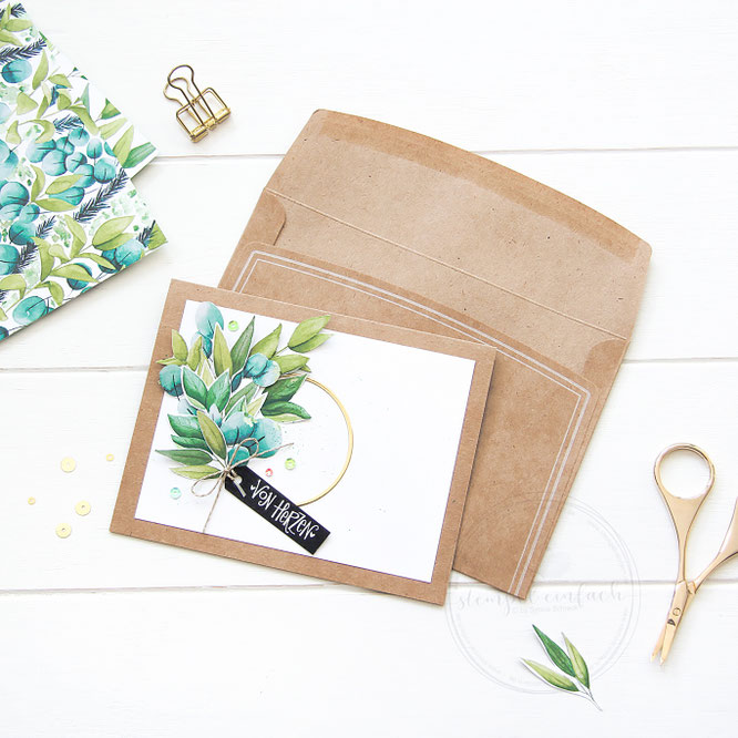 tropische Karte-Stampin up