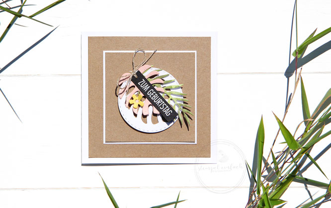 tropische Karte-Stampin up