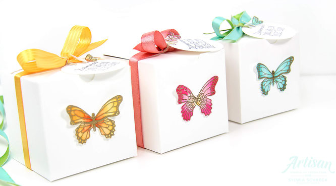Verpackungen mit Schmetterlingen
