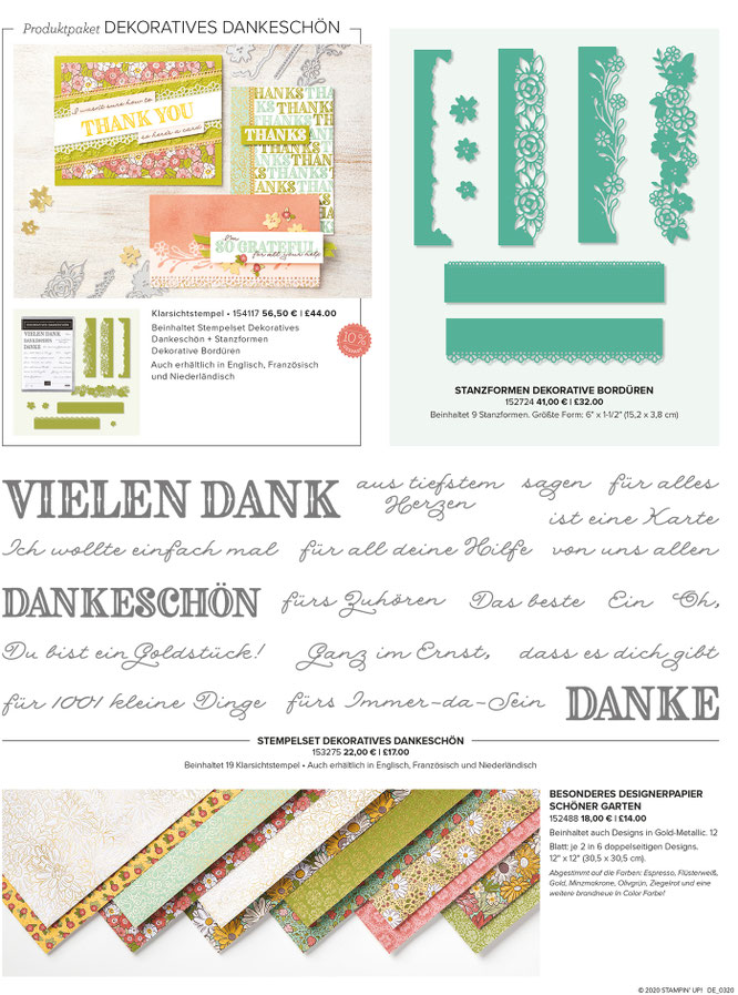Produktreihe Schöner Garten-stampin up
