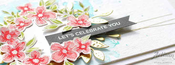 in blueten gerahmt stampin up 