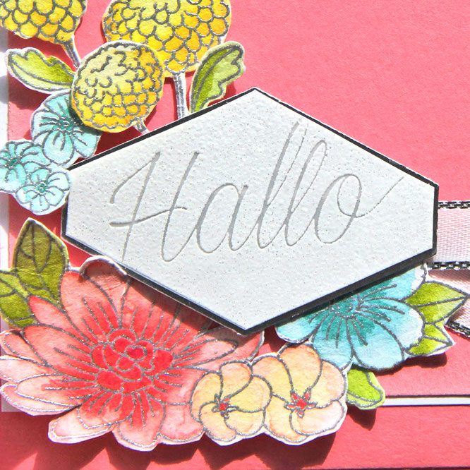 Blumiges Etikett-Stampin Up
