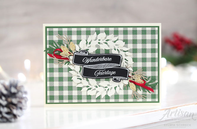 Weihnachtskarte - Landhausweihnacht-Stampin up