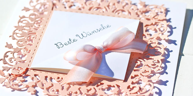 Hochzeitskarte mit Spitze & Stampin Up