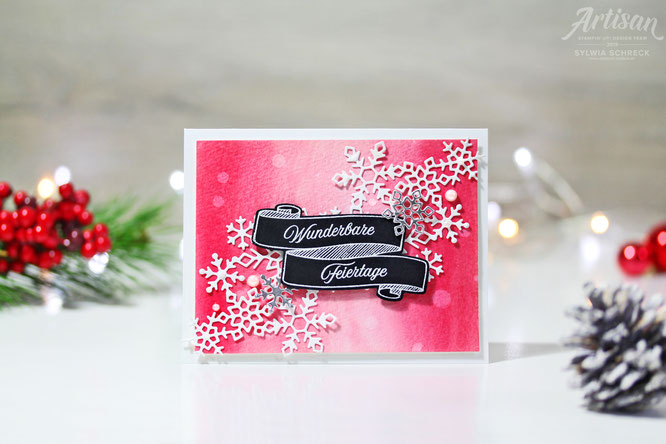 Aquarell-Weihnachtskarte-Stampinup-Glutrot 