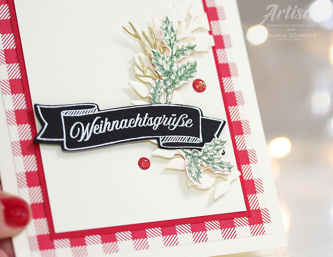 Weihnachtskarte - Landhausweihnacht-Stampin up