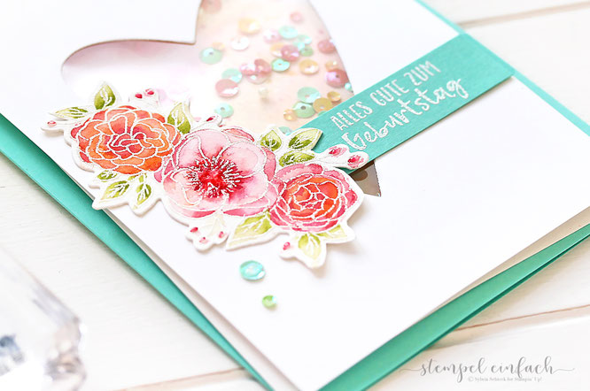 Herzige Schüttelkarte-Stampin Up