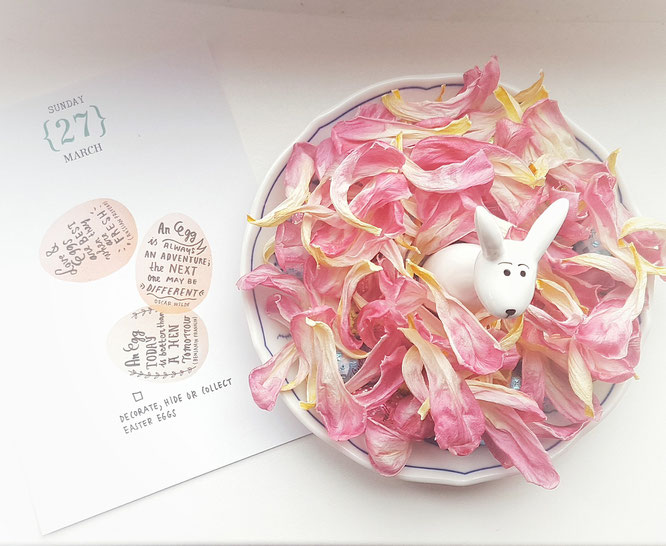 Osternest; live4happiness2day; bloggingforinspiration; Flow; flowcalender; Blütenblätter; Happy Easter; Frohe Ostern