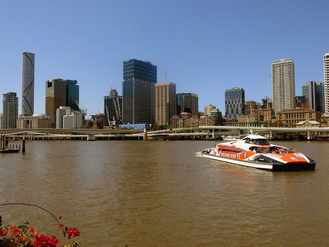 Brisbane liegt wunderschön am Brisbane River