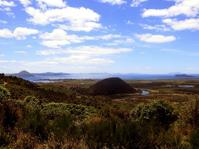 Der südliche Teil des Lake Taupo