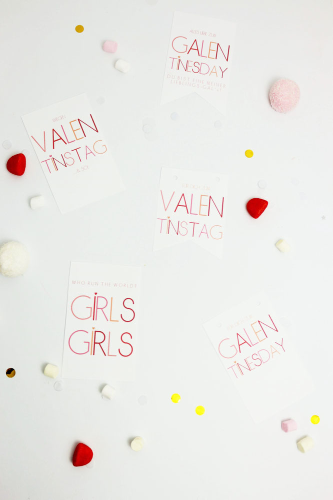 Bild: DIY Geschenkanhaenger Valentinstag – mit dieser kostenlosen Bastelvorlage schöne Geschenkanhänger zum Valentinstag für sie und ihn und dem Galentinesday ausdrucken // gefunden auf partystories.de // #Valentinstag #DIYgeschenk #selberbasteln