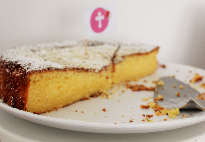 BIld: Rezept für Orangenkuchen, ein einfacher und leckerer Kuchen mit Orangensaft; gefunden auf www.partystories.de