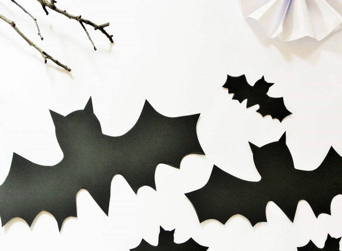 Halloween Fledermaus Deko Set - 17-teilige Fensterdekoration