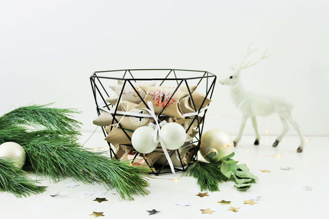 Bild: DIY Upcycling und zero waste Adventskalender gestalten – mit dieser Anleitung ganz einfach, günstig und schnell einen DIY Adventskalender aus Papierrollen selber machen // gefunden auf www.partystories.de // #diyadventskalender #upcycling #zerowaste