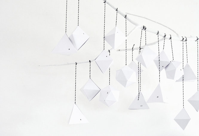Bild: DIY Adventskalender -moderne und stylische Adventskalender Ideen von Pinterest zum selber basteln; gefunden auf www.partystories.de