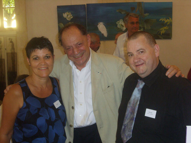 avec le chanteur Charles Dumont et l'auteur Michèle Beley