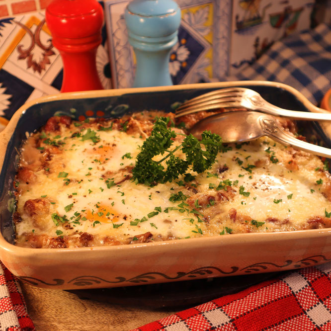 GRATIN D'OIGNONS AUX ŒUFS ET A LA CRÈME - Comment résister ?! sur Gourmandises TV 