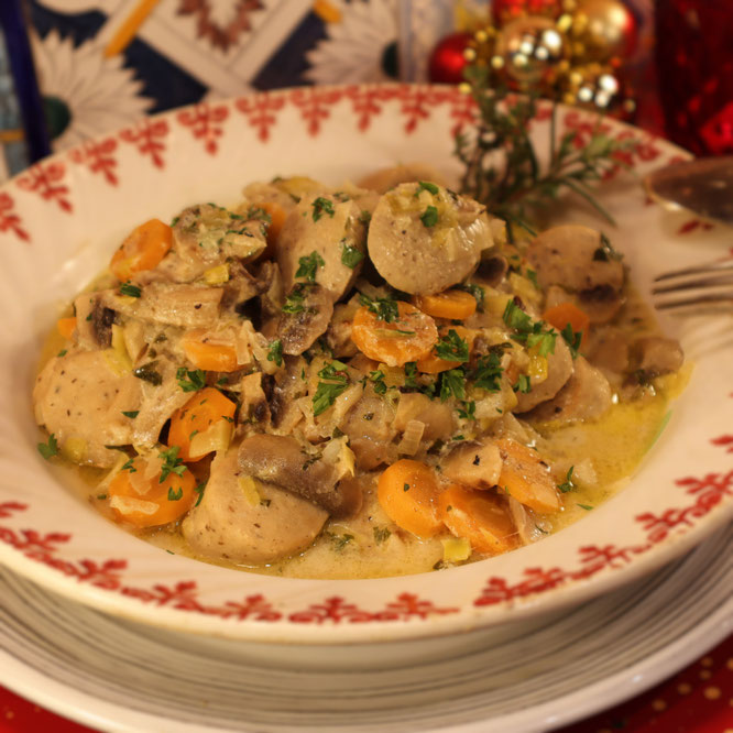 Ma BLANQUETTE DE BOUDIN BLANC pour les fêtes 🎄 Bien fameuse et originale sur Gourmandises TV 