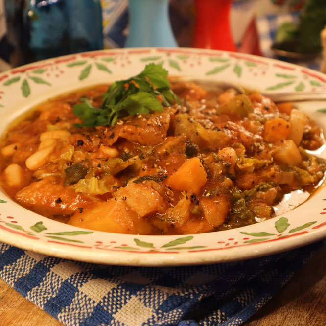 SOUPE RIBOLLITA TOSCANE - Elle réchauffe, le plein de vitamines, l'Italie sur Gourmandises TV 