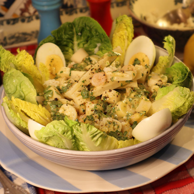Ma SALADE DE CŒURS DE PALMIER très printanière et légère comme une plume ! sur Gourmandises TV 
