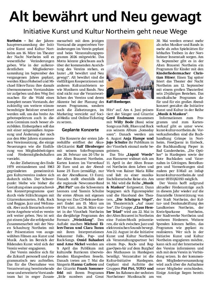 Hallo Northeim, 20.02.2026