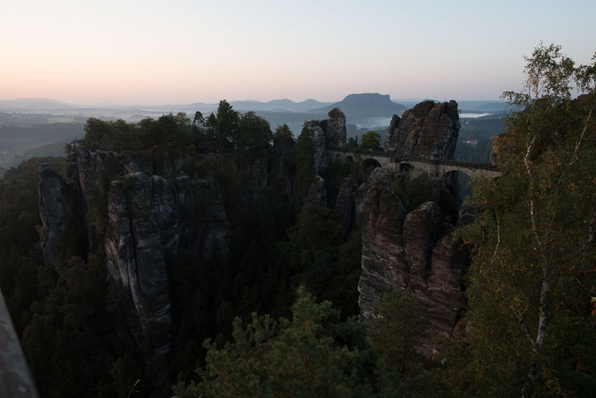 Bastei, Sächsischen Schweiz, Elbsandsteingebirge, Sonnenaufgang, Lightroom