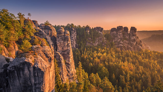 Bastei, Sächsischen Schweiz, Elbsandsteingebirge, Sonnenaufgang, Lightroom