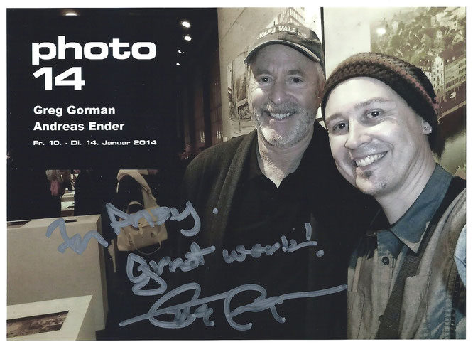 signed SELFie: Greg Gorman & Andreas Ender, photo-art+painting @ photo14 Zürich