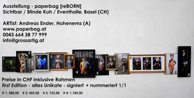 Foto & Konzept: Andreas Ender, photo-art+painting | Preisliste der Unikate, Edition of 1