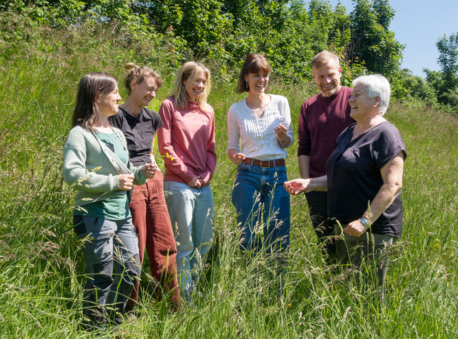 von links nach rechts: Mareike Schlaeger, Anne Benning, Carina Baum, Vivien von Königslöw, Tilman Baum, Kirsten Dusy