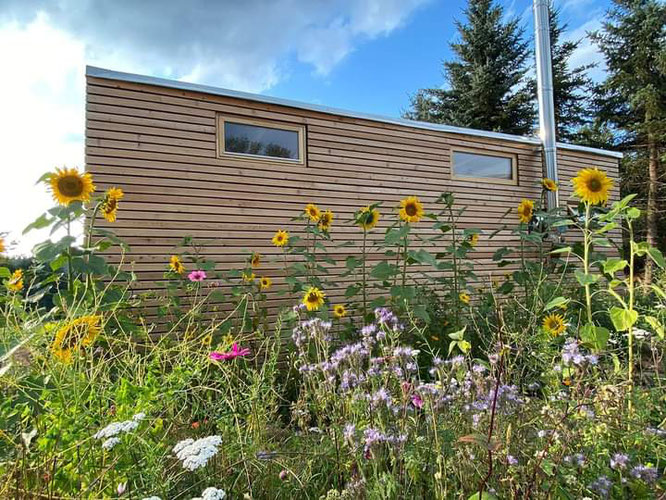 Tiny Haus Freiluft Atelier Pfälzerwald Alternative Unterkunft Auszeit Urlaub