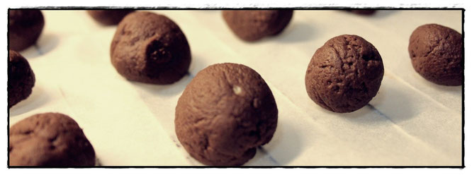 vegane Pralinen - Schoko-Maroni-Pralinen © Katja Grach