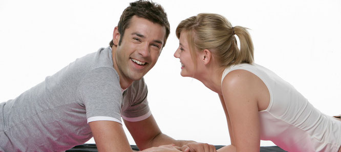 Zähne flirten