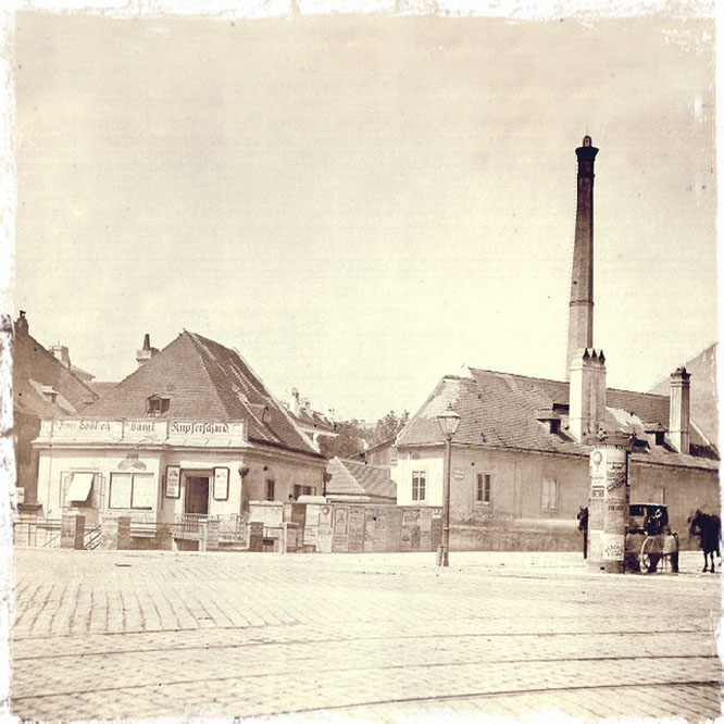 Himmelpfortgrund 1 (heute Nussdoferstr.21) - Aufnahme nach der Alserbach -Aufschüttung