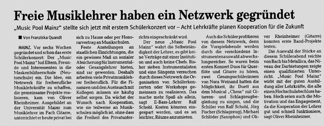 Mainzer Rhein-Zeitung 1999