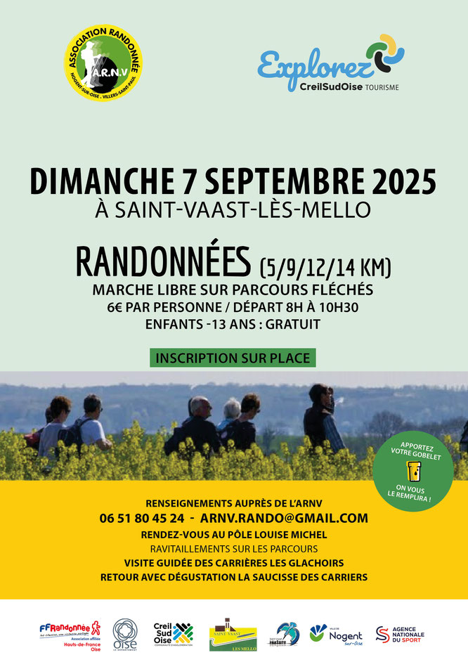 Beau temps - 245 participants - nombreux clubs : Beaumont sur  Oise - Gouvieux -Villers sous  St Leu  - Neuilly en Thelle