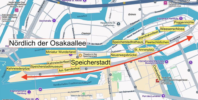 Bild: Karte Hafen-City