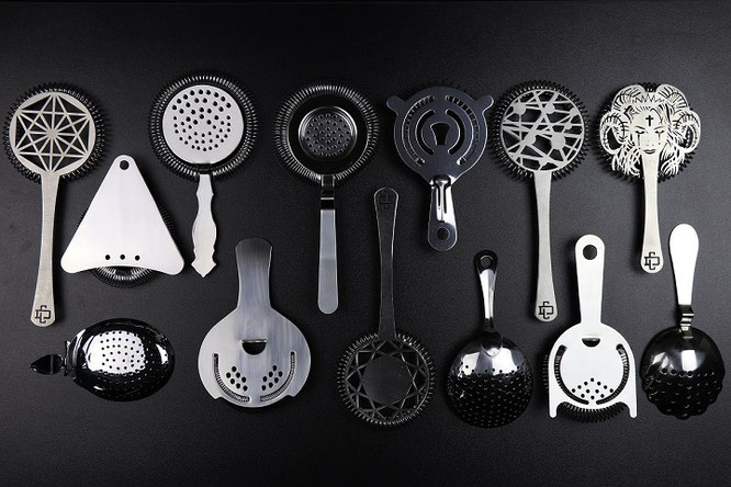 Coladores cocktail strainer bartender barman kit de mixologia