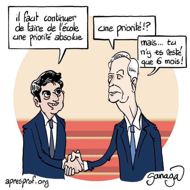 Gabriel Attal a beaucoup promis aux professeurs mais a laissé le soin à ses successeurs de s'en occuper