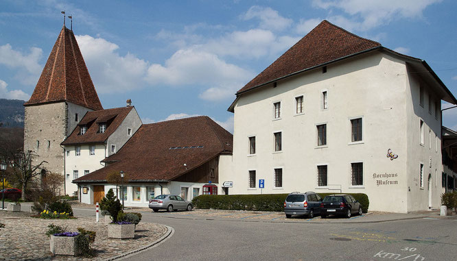 schöne historische Kleinstadt Schweiz