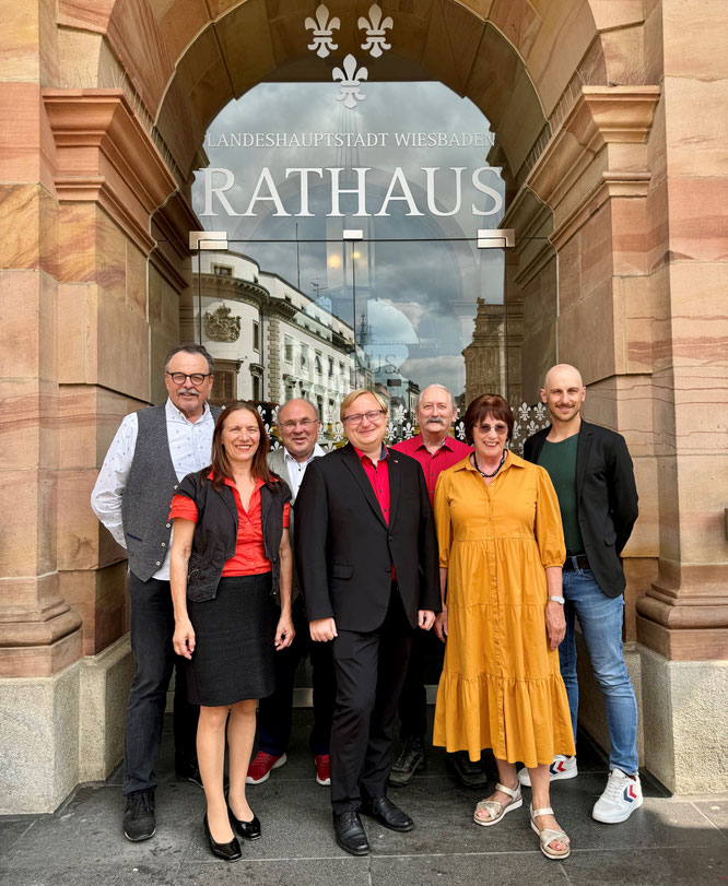 v.l.n.r.: Bodo Kaffenberger, Mechthilde Coigné, Ronny Maritzen, Ingo von Seemen, Hartmut Bohrer, Brigitte Forßbohm und Daniel Winter