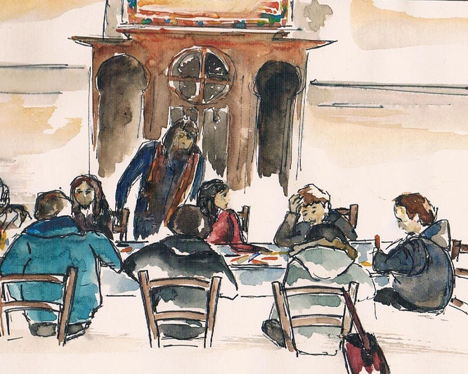Le matin, l'espace Enfants a surtout accueilli les enfants en parcours de catéchèse. L'après-midi, il a été investi par les enfants des familles venues faire elles aussi un tour au samedi de la miséricorde.