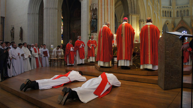 « Les moments forts, ce sera quand je vais m'allonger par terre, en signe d'abandon à Dieu, raconte Joseph Coste. Et quand 200 prêtres vont défiler devant moi et apposer leurs mains sur ma tête. Il y aura beaucoup d'émotion » (Le Télégramme - 26/06/2016)