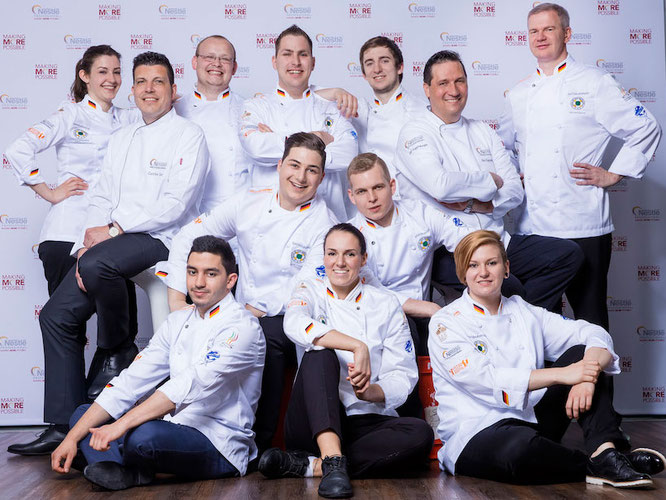 Die Jugendnationalmannschaft der Köche trainiert im Nestlé Professional Service Center. Foto: Nestlé Professional