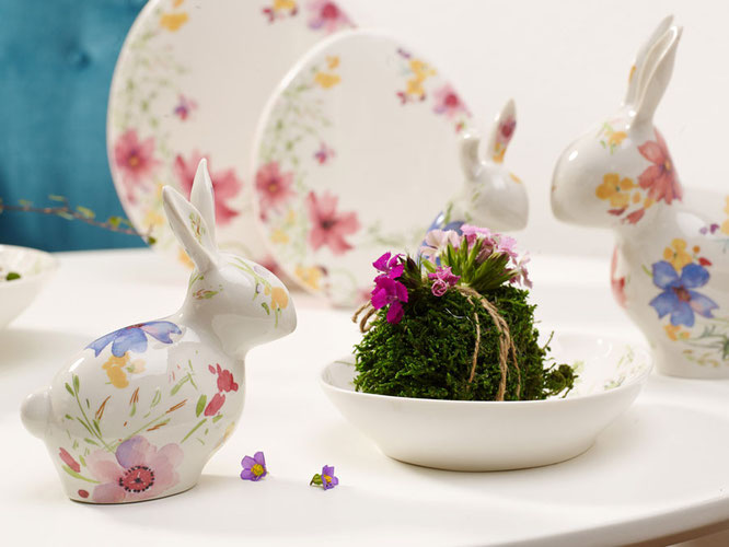 Serie Mariefleur Spring unter dem Motto „It’s all about the bunny“ Foto: ©Villeroy & Boch