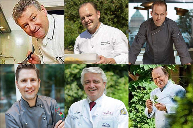 Die hochkarätige Jury hat entschieden. (v.o.l.) Heinz O. Wehmann, Erik Schröter, Tristan Brandt , Michael Kempf, Guido Fritz, Heinz Winkler. ©highfood