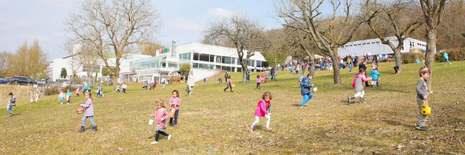 150 Kinder kamen am vergangenen Sonntag zur zweiten Ostereiersuche ins Kleinblittersdorfer Freibad.