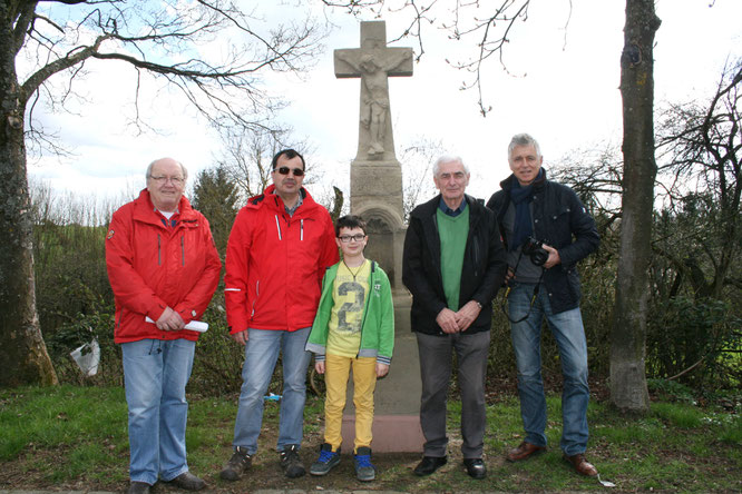 Bereits im Jahr 2016 war Maurice Forster dafür verantwortlich, dass in Bliesransbach zwei Wegekreuze restauriert wurden