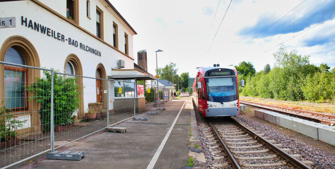 Der Bahnhof in Rilchingen-Hanweiler.