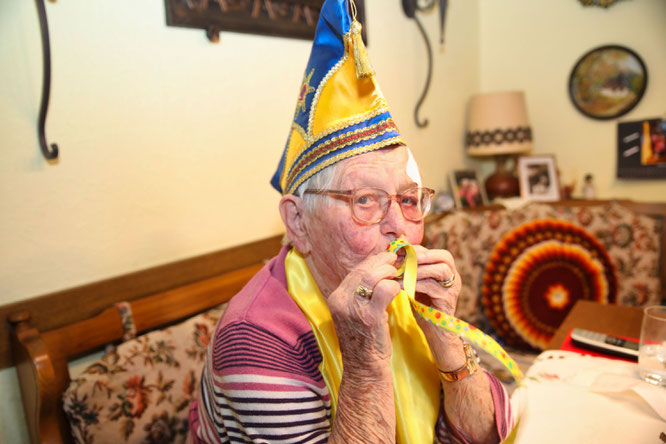 Wilma Drewniok von den Sitterswalder Kappeskepp hat Fastnacht im Blut.